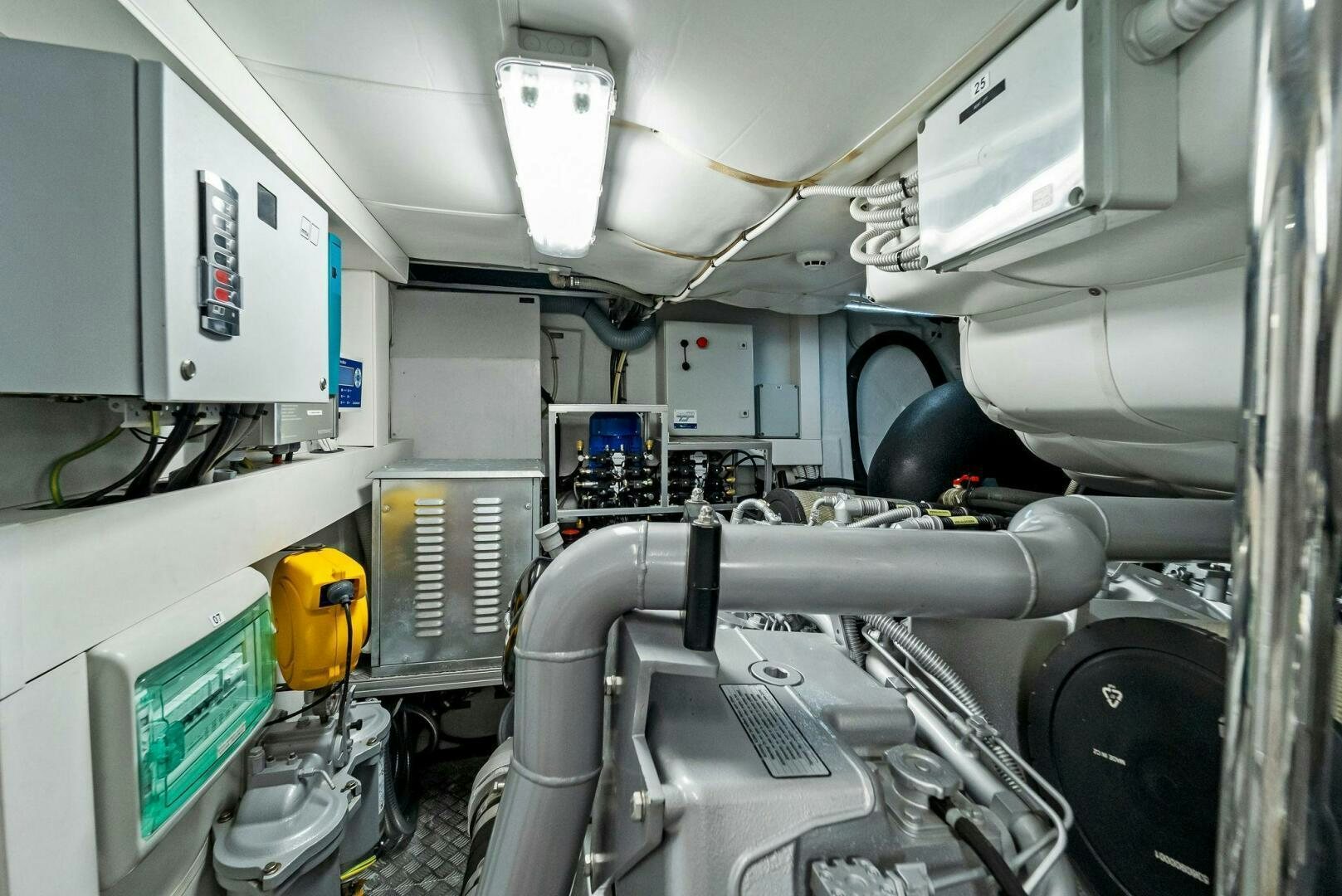 a machine inside a room aboard G Yacht for Sale