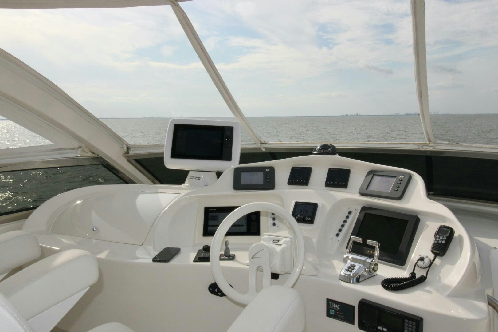 the cockpit of a plane aboard KATHLEEN Yacht for Sale