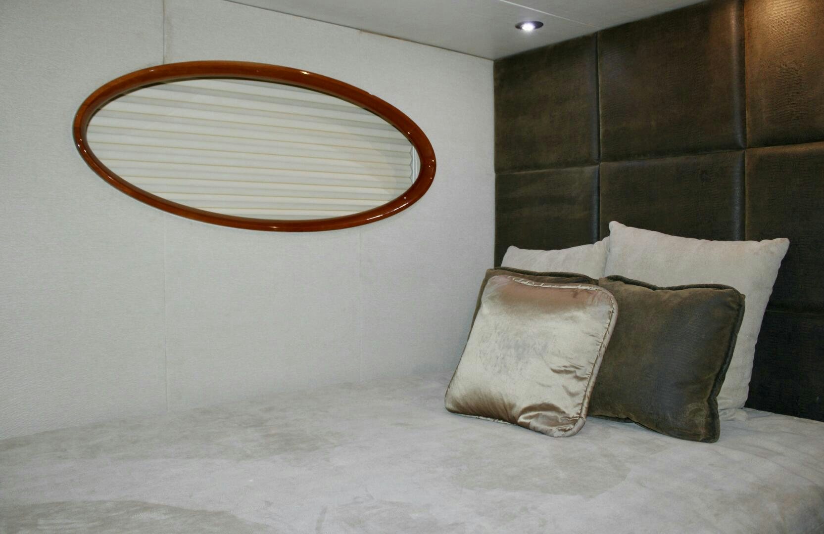 pillows on a bed aboard KATHLEEN Yacht for Sale