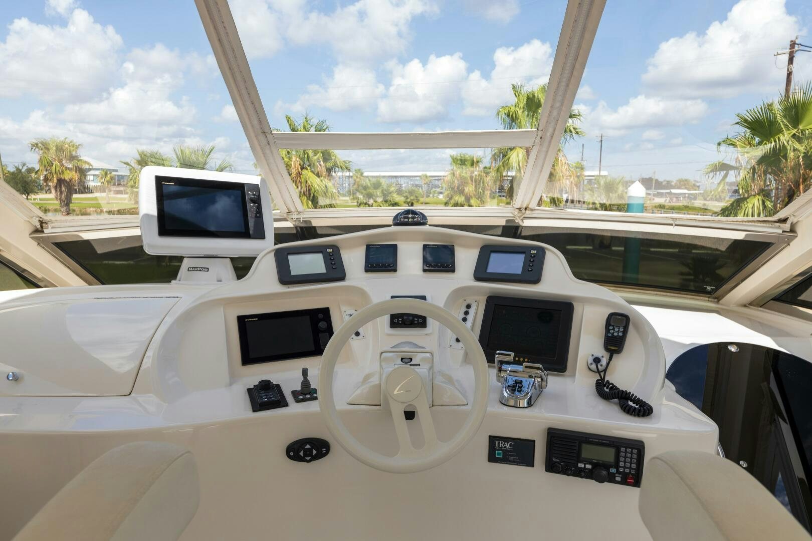 the cockpit of a plane aboard KATHLEEN Yacht for Sale
