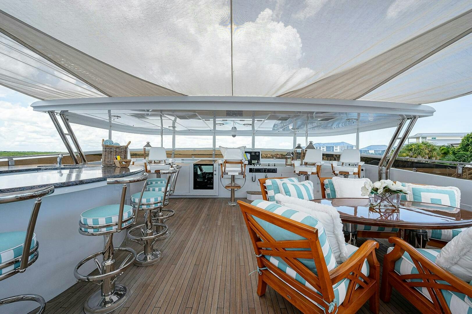 a boat on the water aboard LA SIRENA Yacht for Sale