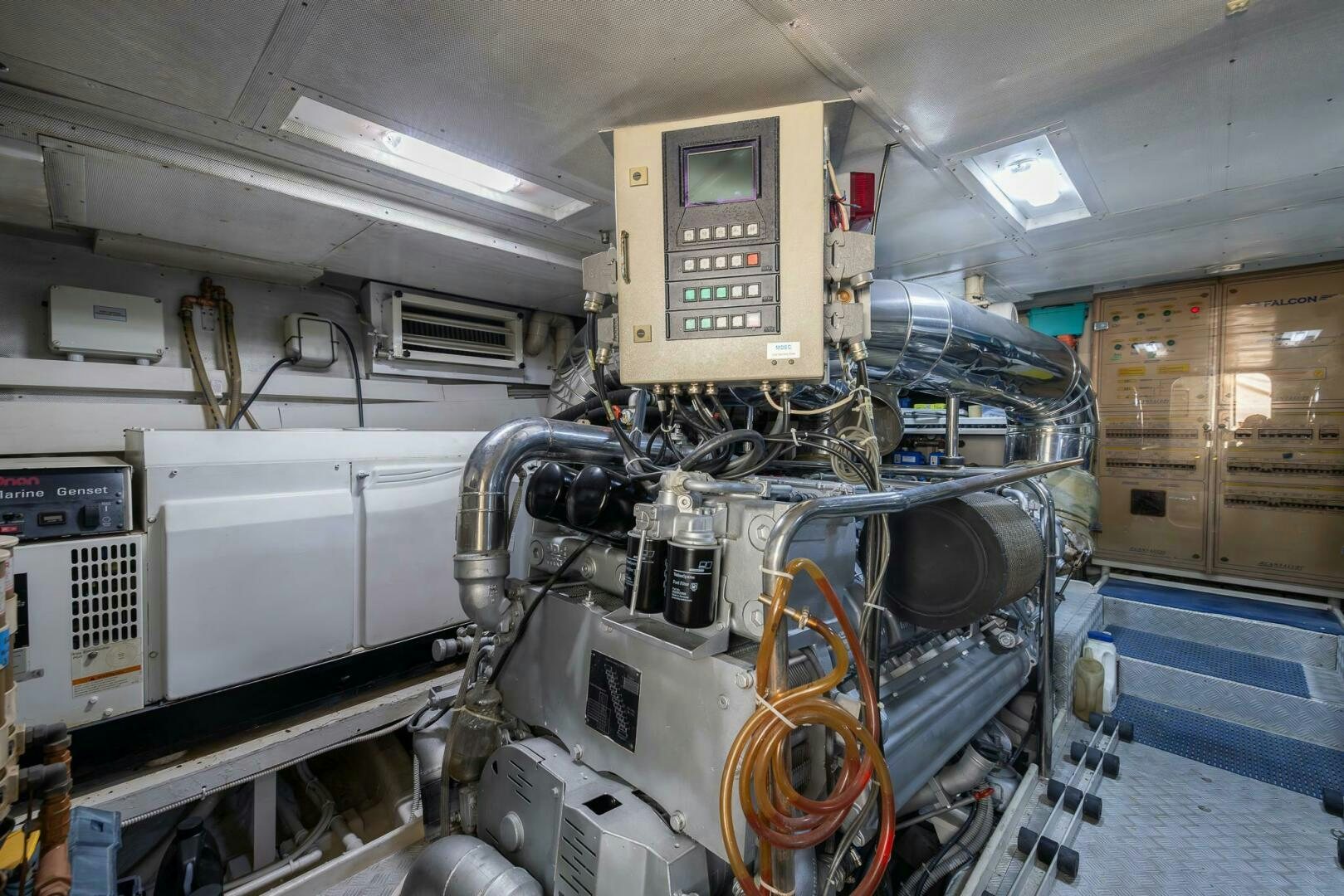 a room with machinery and equipment aboard ONE MORE TIME Yacht for Sale