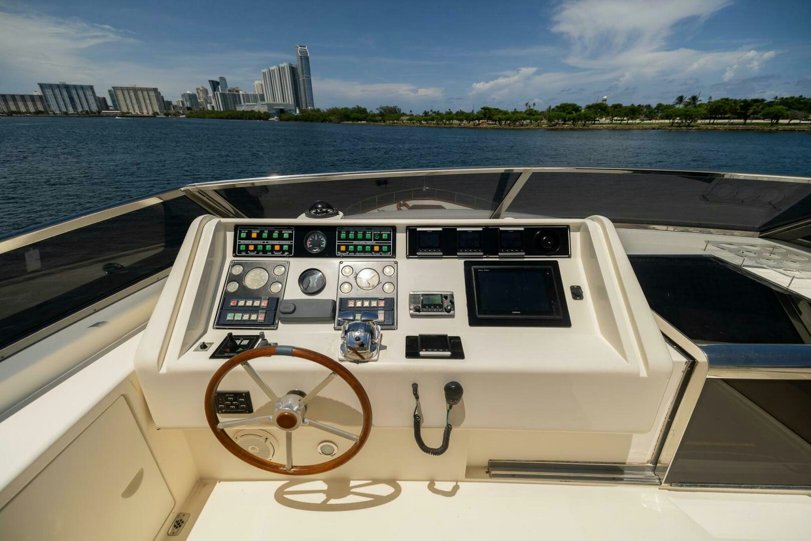 the cockpit of a boat aboard ONE MORE TIME Yacht for Sale