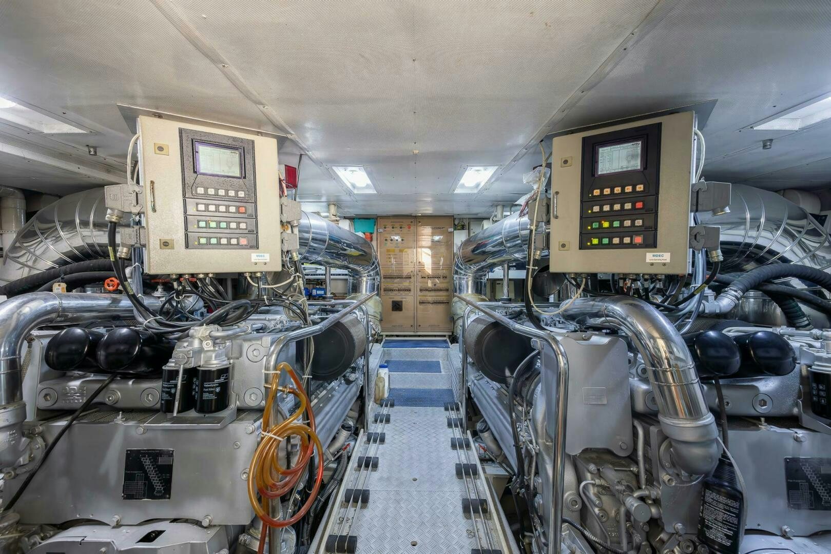 a room with machines and equipment aboard ONE MORE TIME Yacht for Sale