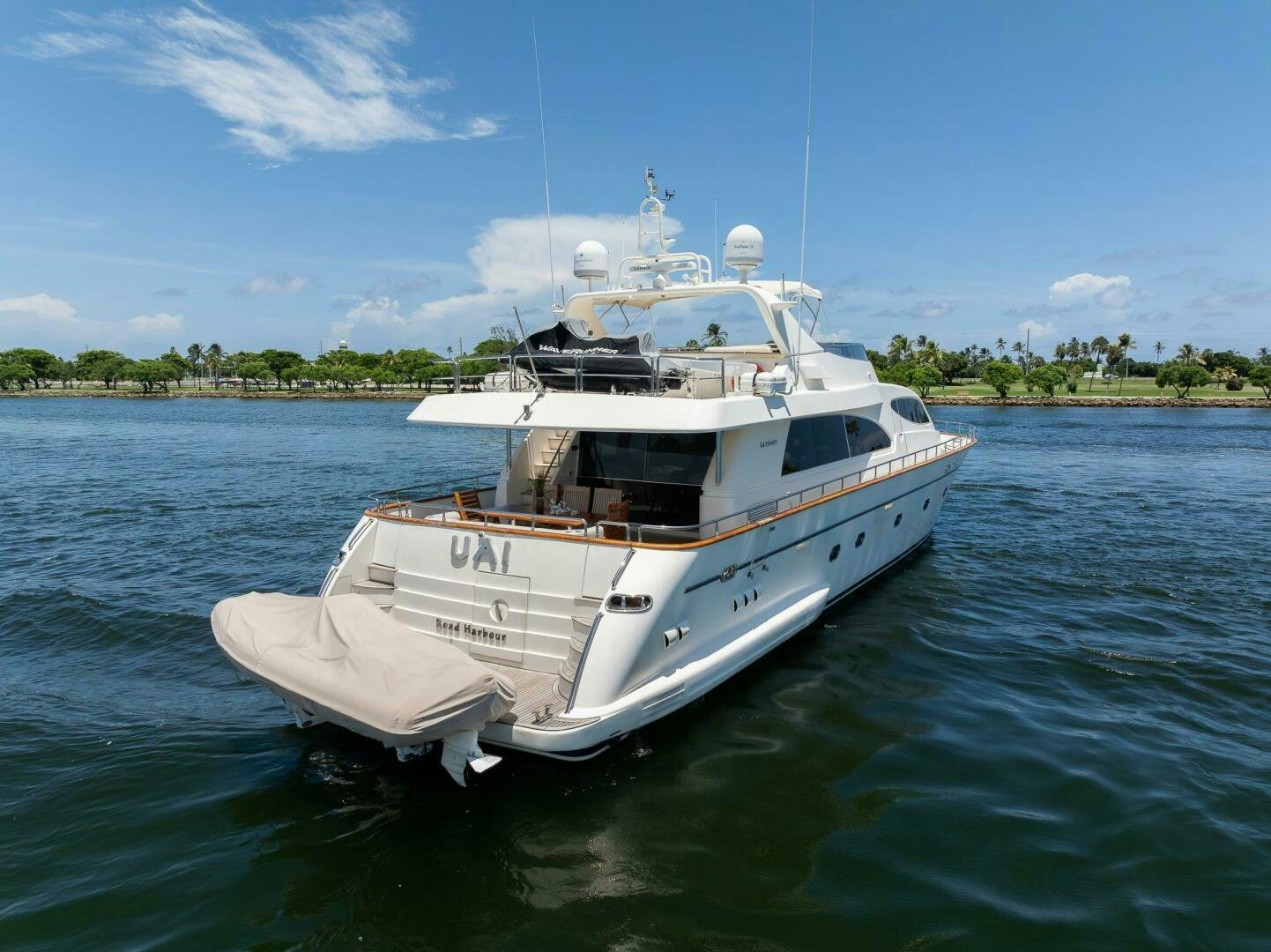 a boat in the water aboard ONE MORE TIME Yacht for Sale