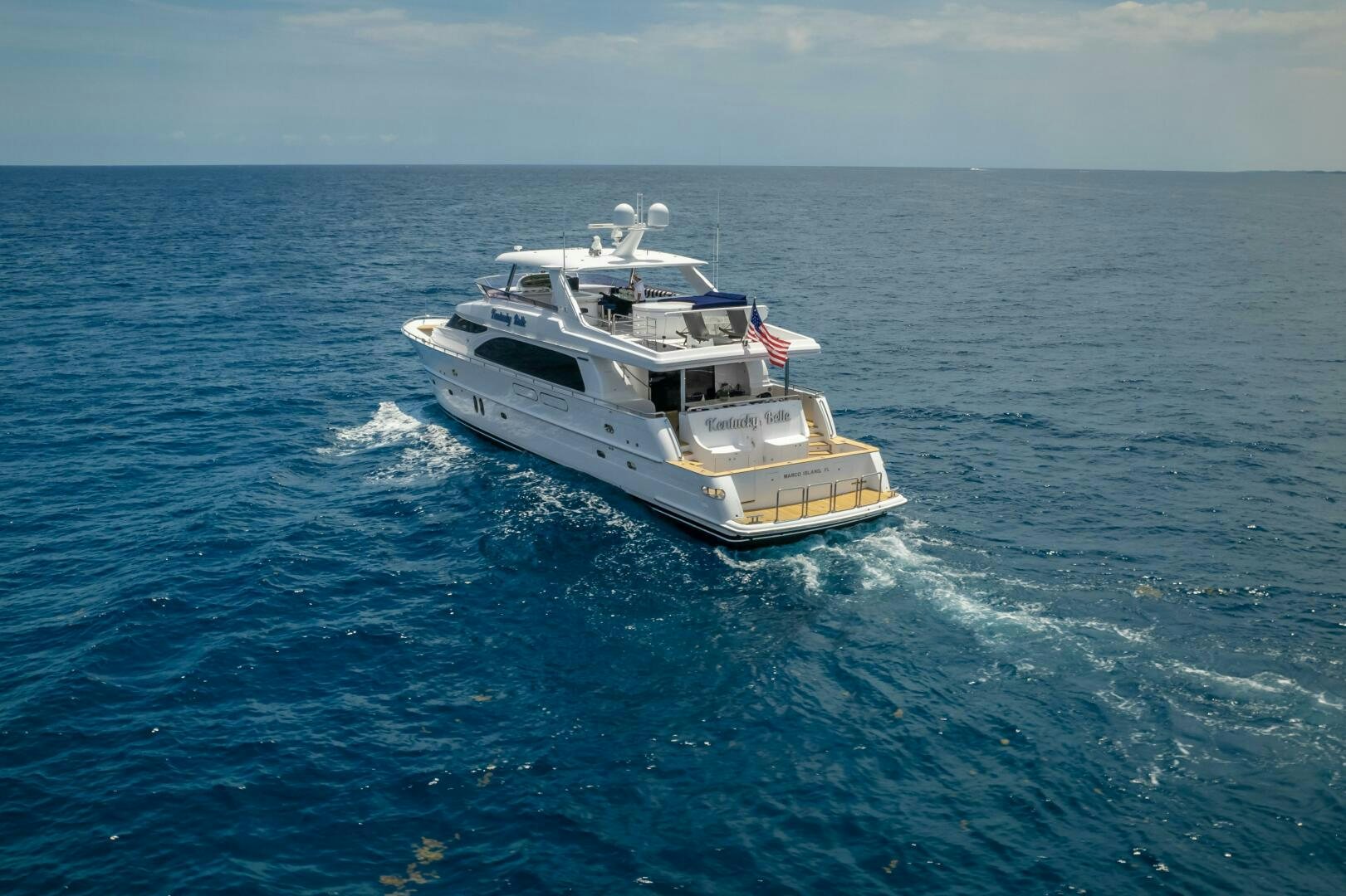 a boat in the water aboard KENTUCKY BELLE Yacht for Sale