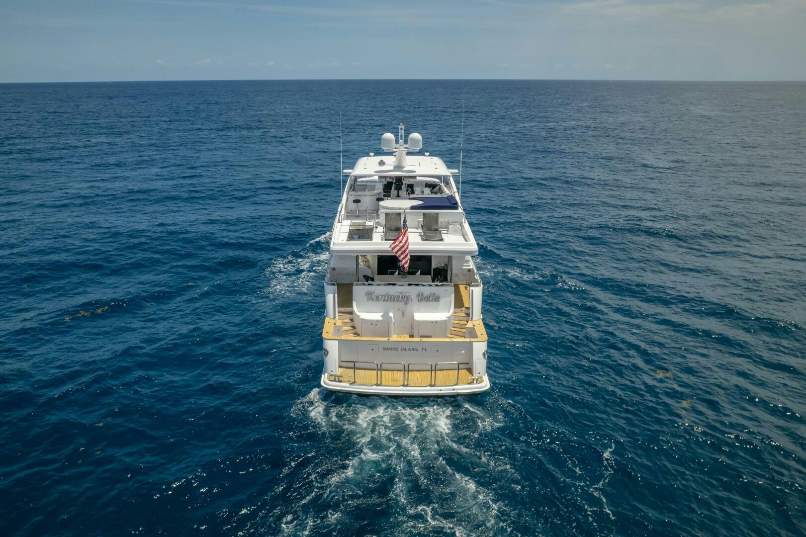 a boat in the water aboard KENTUCKY BELLE Yacht for Sale