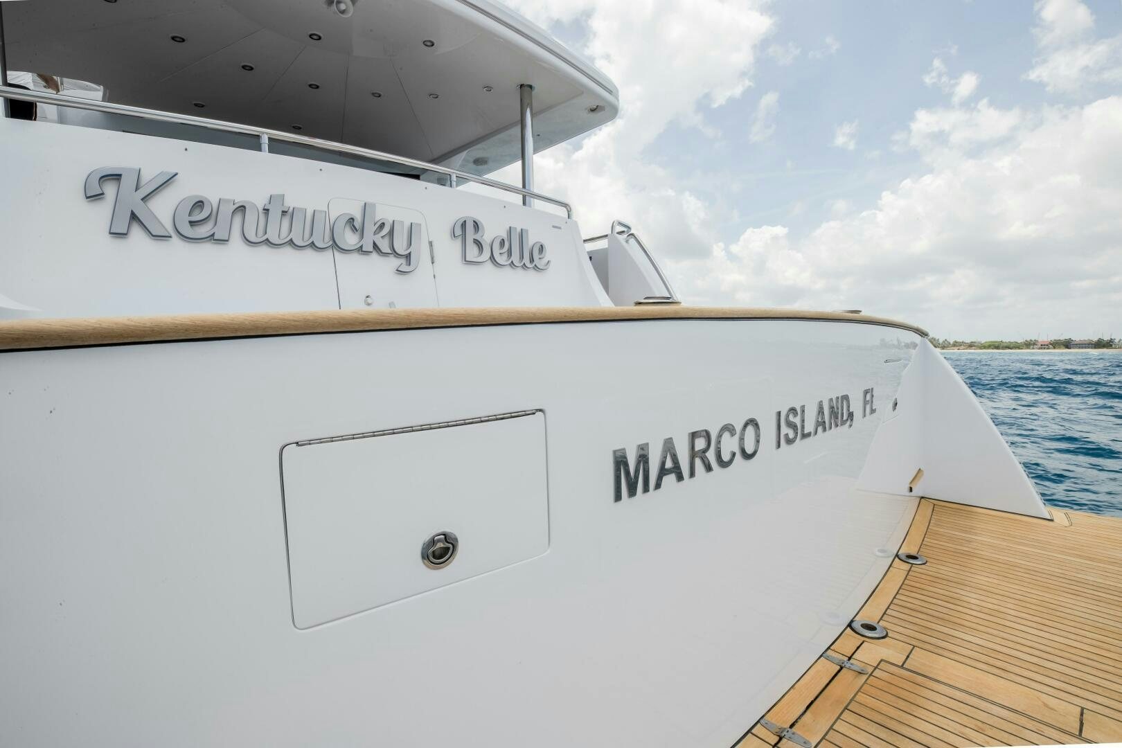 a boat on the water aboard KENTUCKY BELLE Yacht for Sale