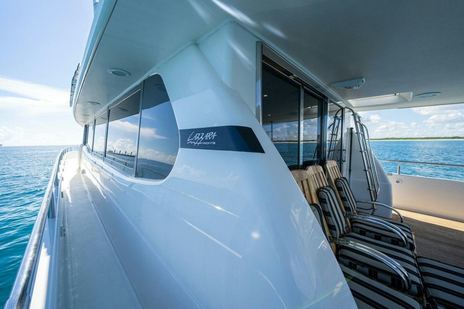 a boat on the water aboard PRESTIGE WORLDWIDE Yacht for Sale