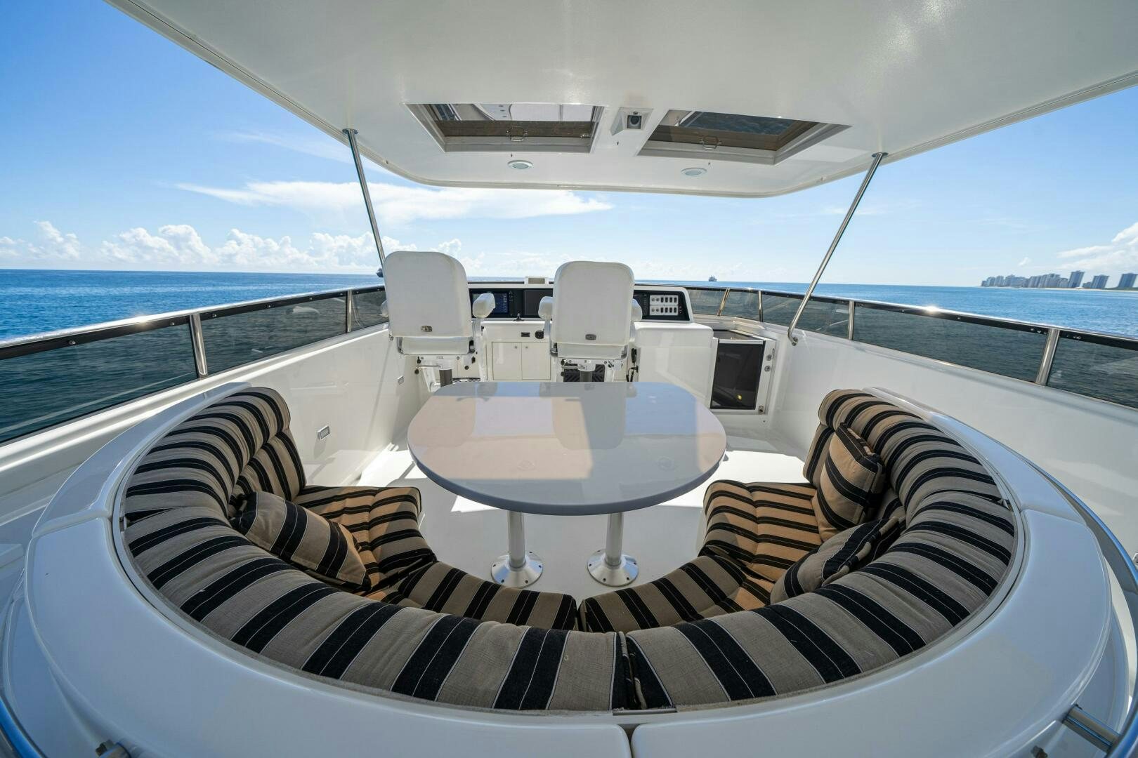 a boat on the water aboard PRESTIGE WORLDWIDE Yacht for Sale