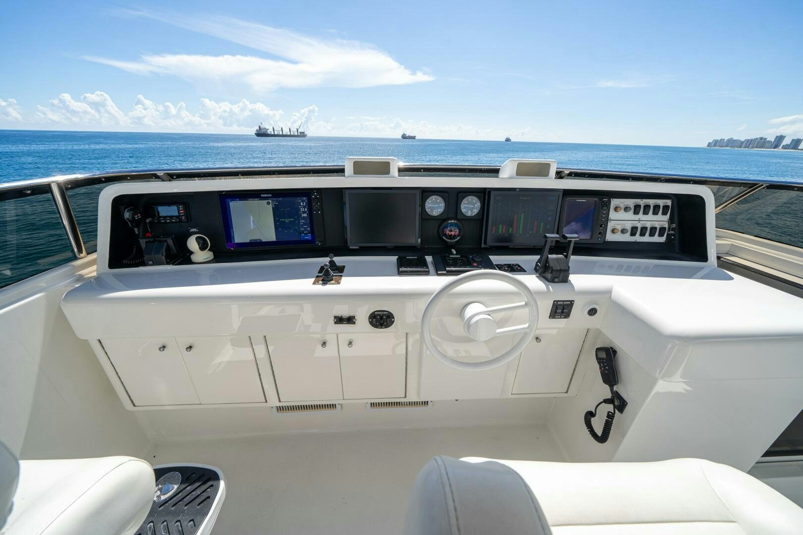 the front of a boat aboard PRESTIGE WORLDWIDE Yacht for Sale