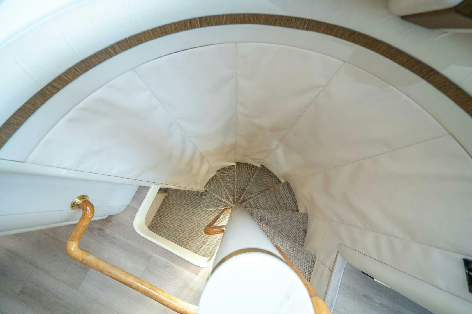 a white ceiling with a white ceiling aboard PRESTIGE WORLDWIDE Yacht for Sale