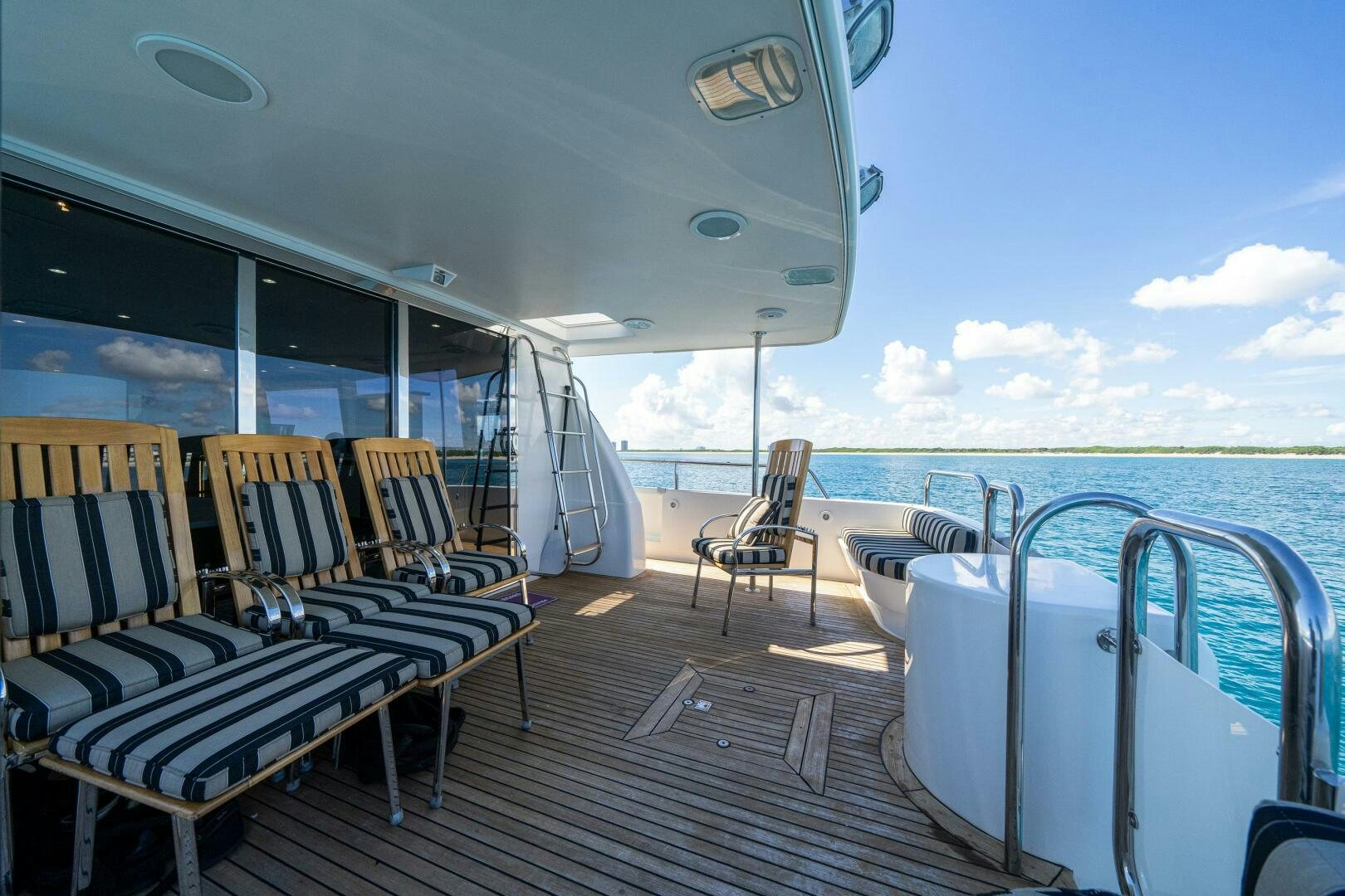 a boat on the water aboard PRESTIGE WORLDWIDE Yacht for Sale