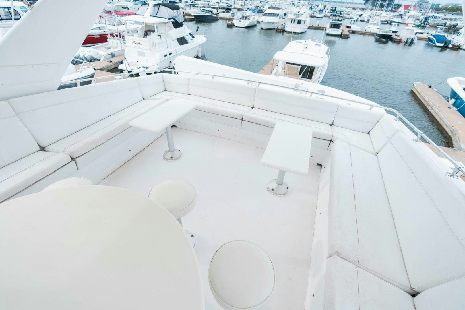 a group of boats in a harbor aboard KRAKEN Yacht for Sale