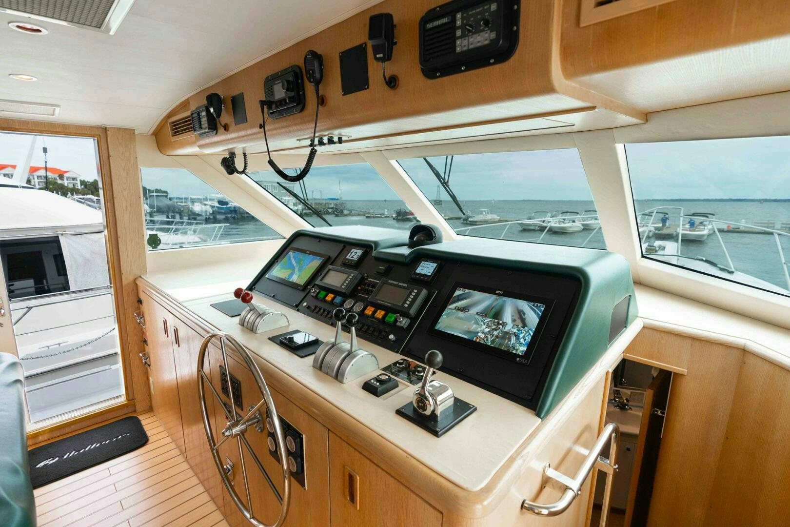 a room with many computers aboard KRAKEN Yacht for Sale