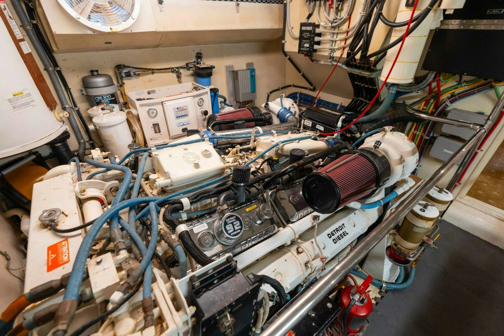 a machine with wires and a machine aboard KRAKEN Yacht for Sale