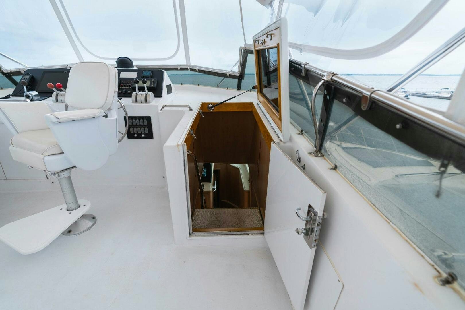 a boat with a door open aboard KRAKEN Yacht for Sale