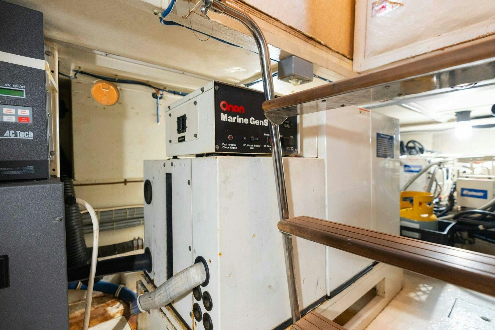 a large factory machinery aboard KRAKEN Yacht for Sale