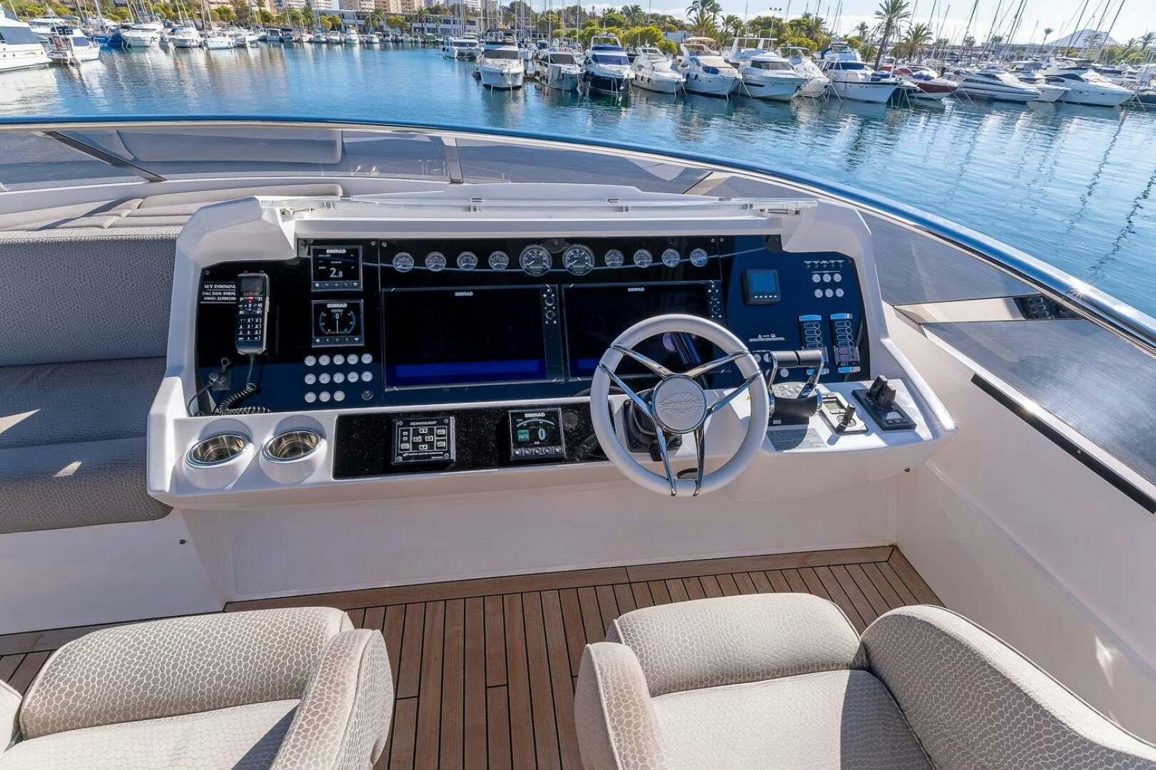 the inside of a boat aboard INSOMNIA Yacht for Sale