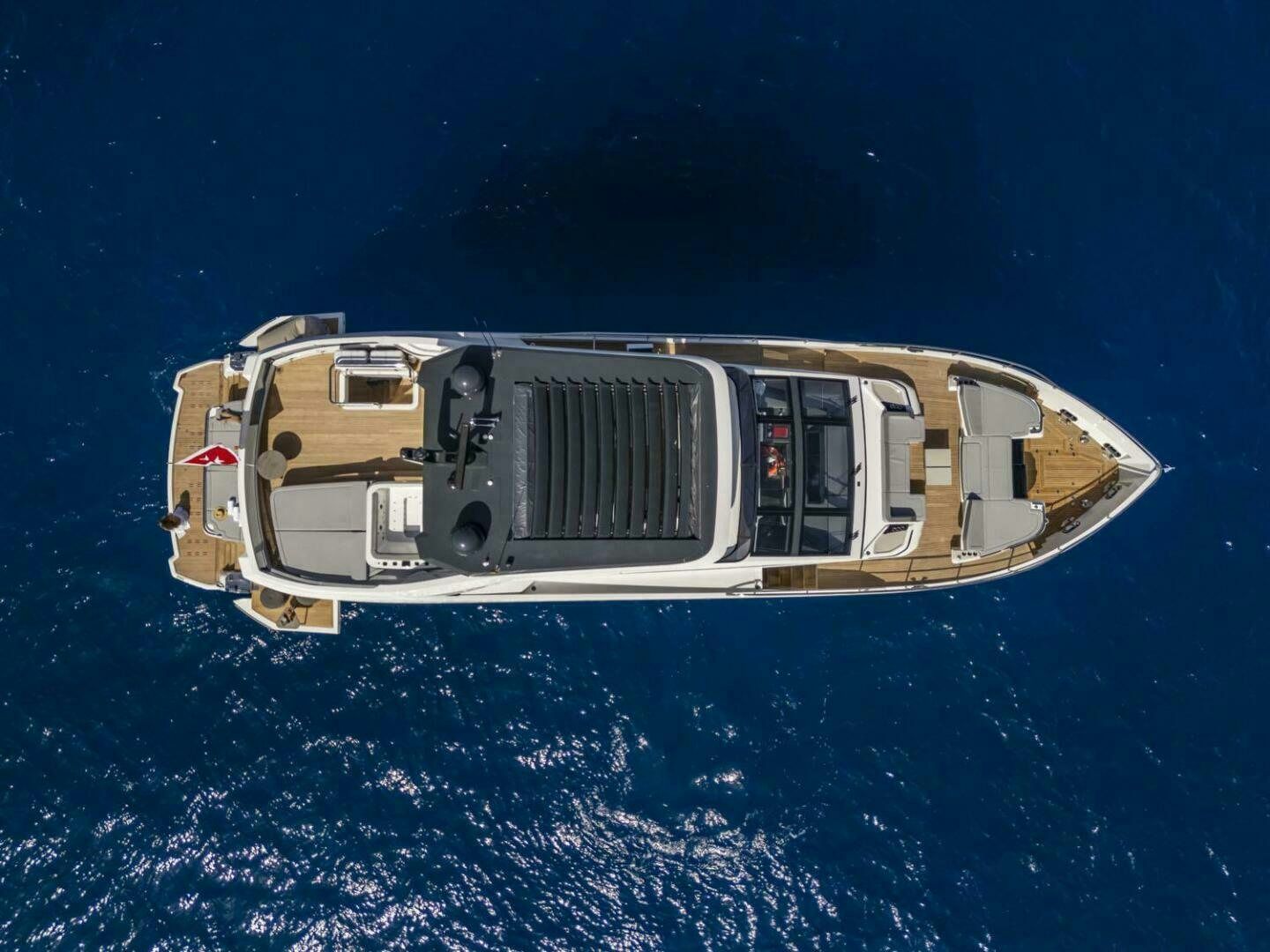 a space ship in the sky aboard NONE Yacht for Sale
