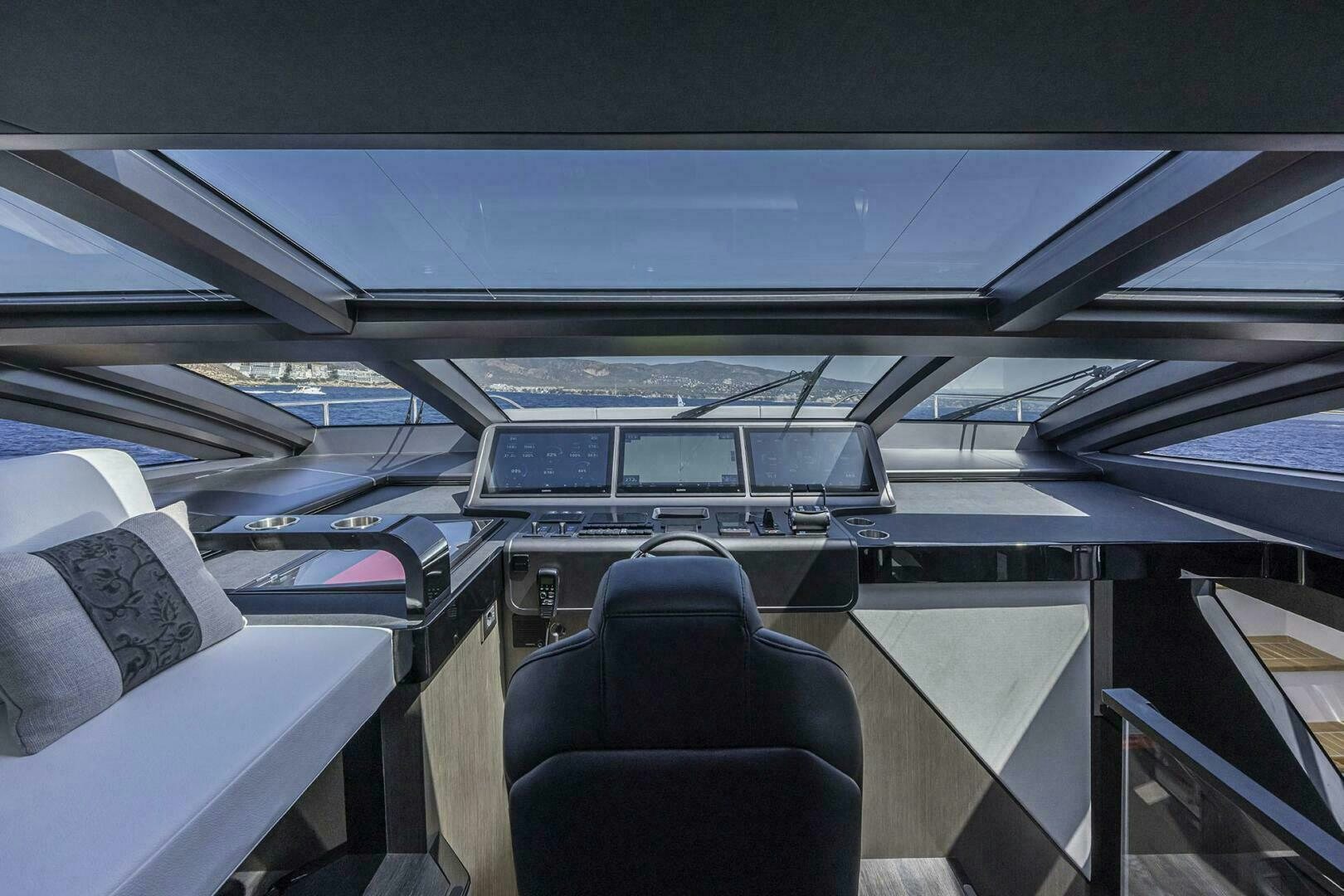 inside of a vehicle aboard NONE Yacht for Sale