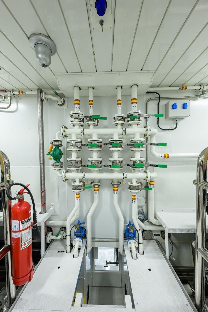 a room with medical equipment aboard GLORY Yacht for Sale