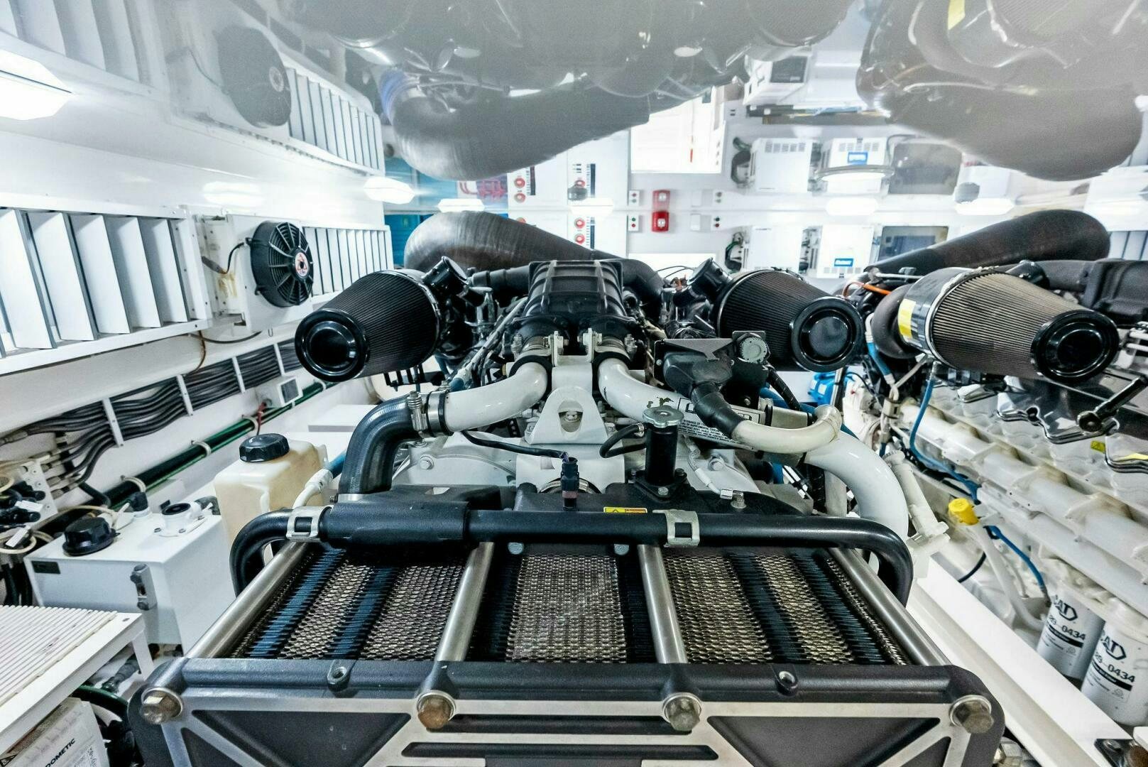 a machine with wires aboard PRINCESS LILY Yacht for Sale