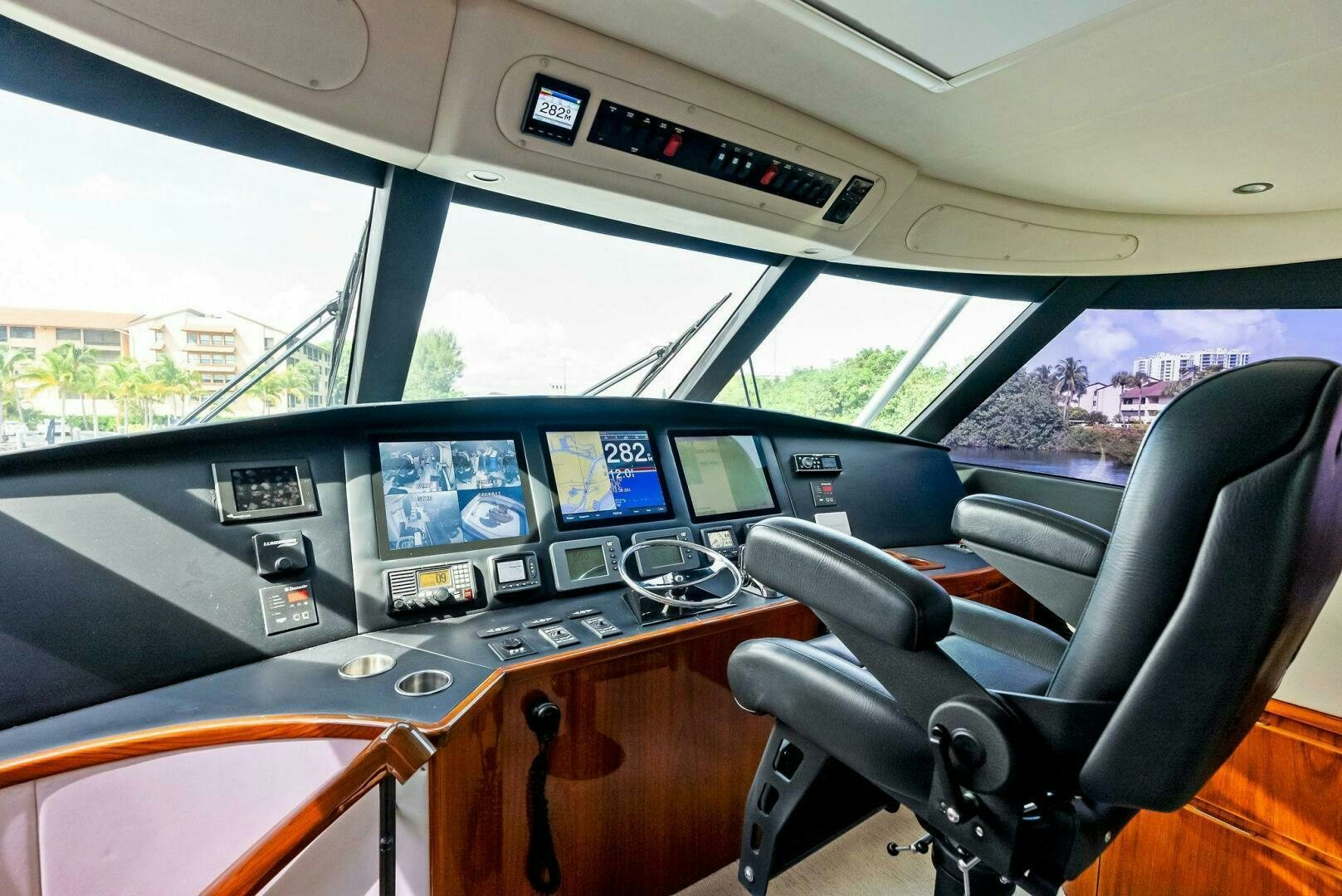 inside of a car aboard PRINCESS LILY Yacht for Sale