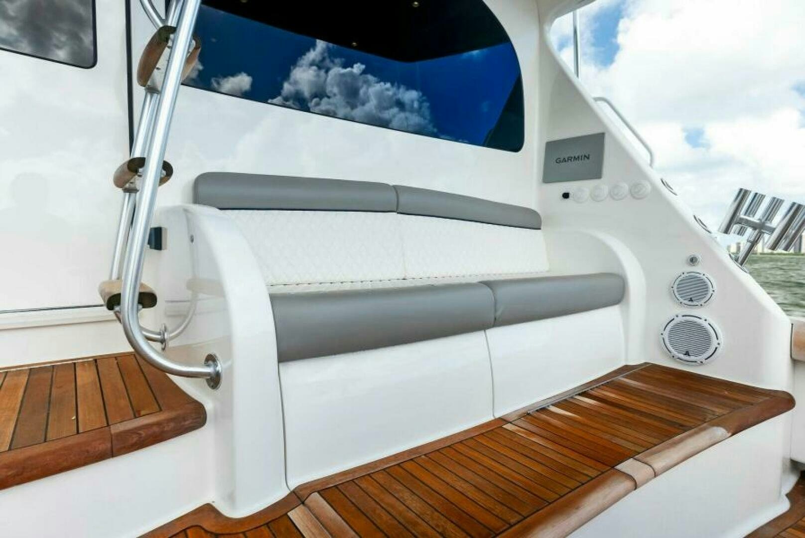 a white machine with a screen aboard PRINCESS LILY Yacht for Sale