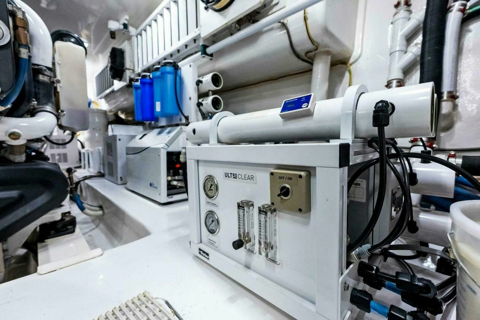 a close-up of a machine aboard PRINCESS LILY Yacht for Sale