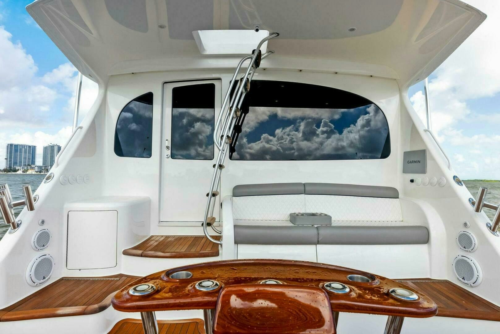 inside of a white boat aboard PRINCESS LILY Yacht for Sale