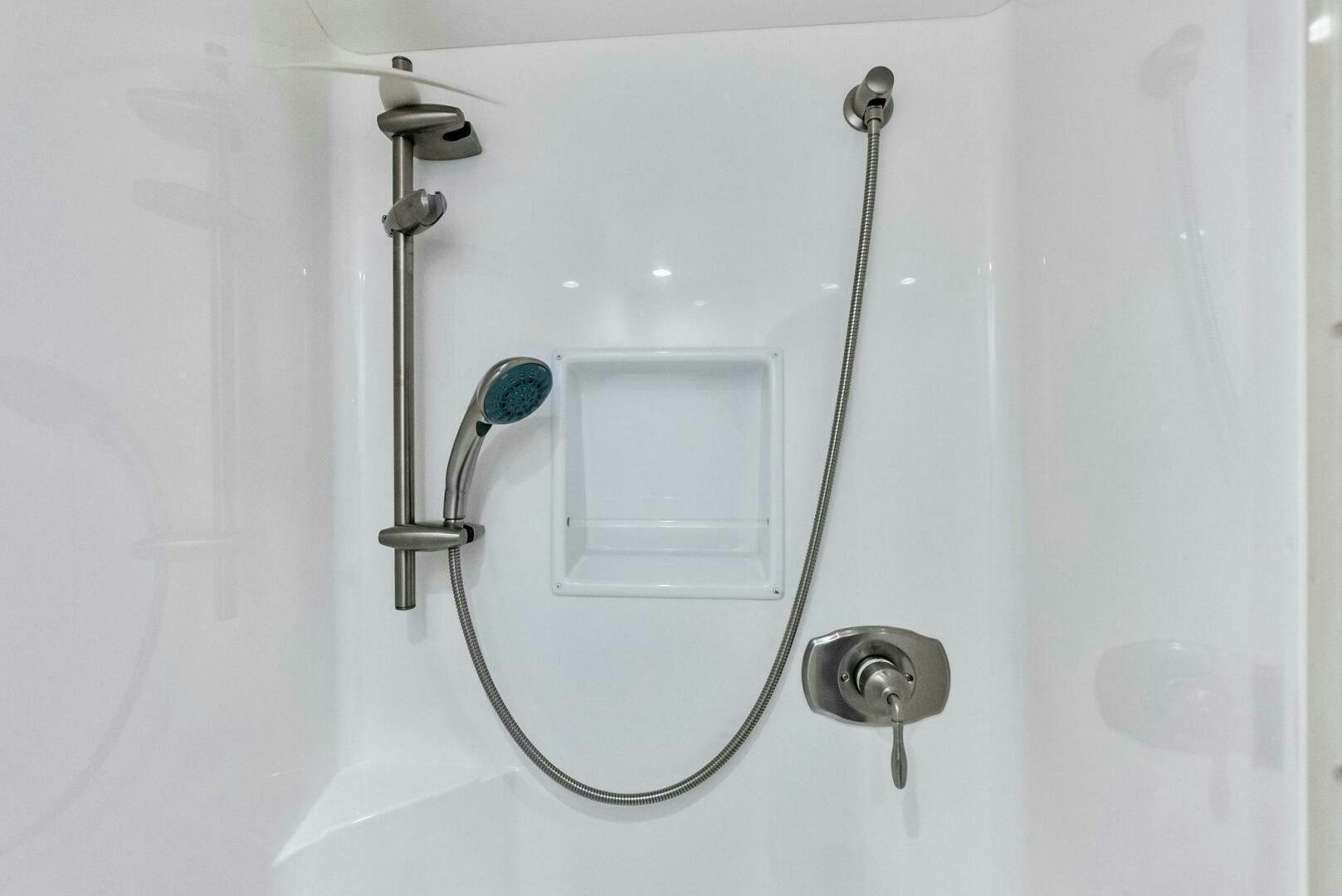 a shower head with a glass aboard PRINCESS LILY Yacht for Sale