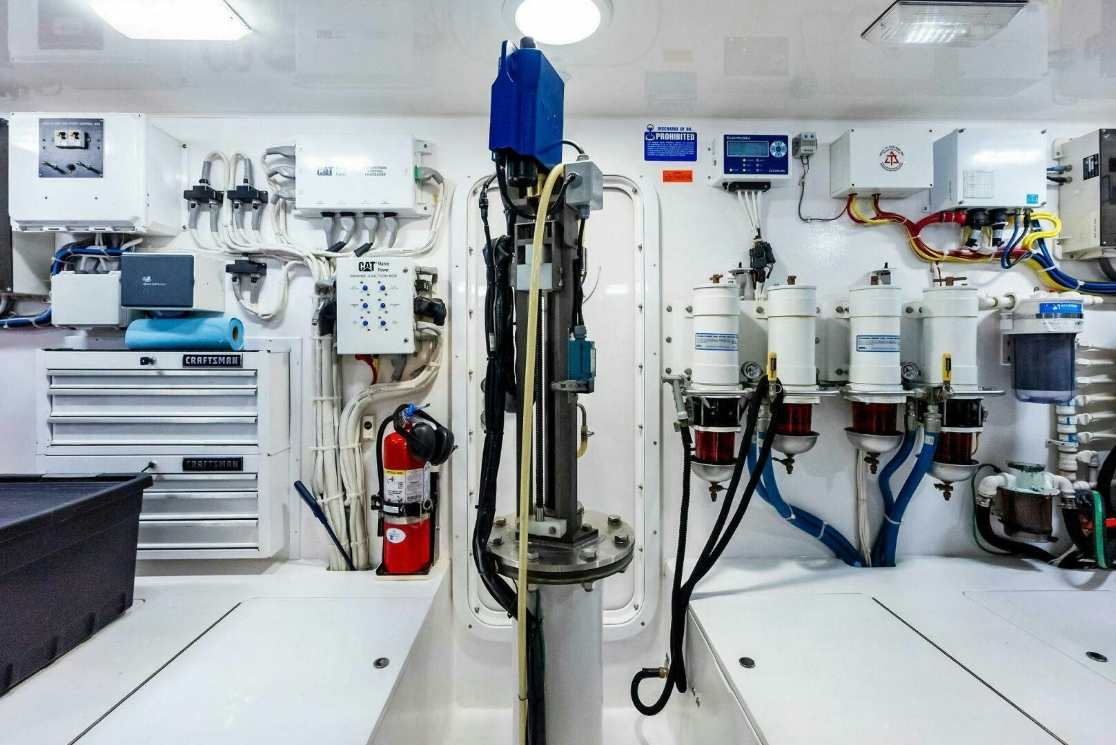 a room with several equipment aboard PRINCESS LILY Yacht for Sale