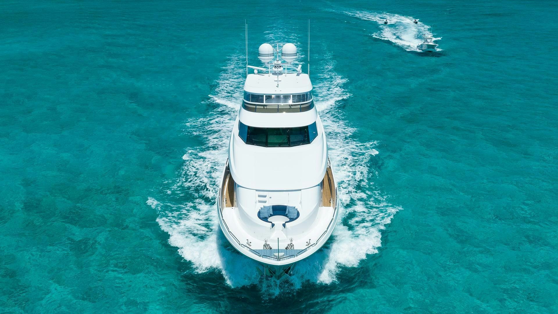 a boat in the water aboard NO SHORTCUTS Yacht for Sale
