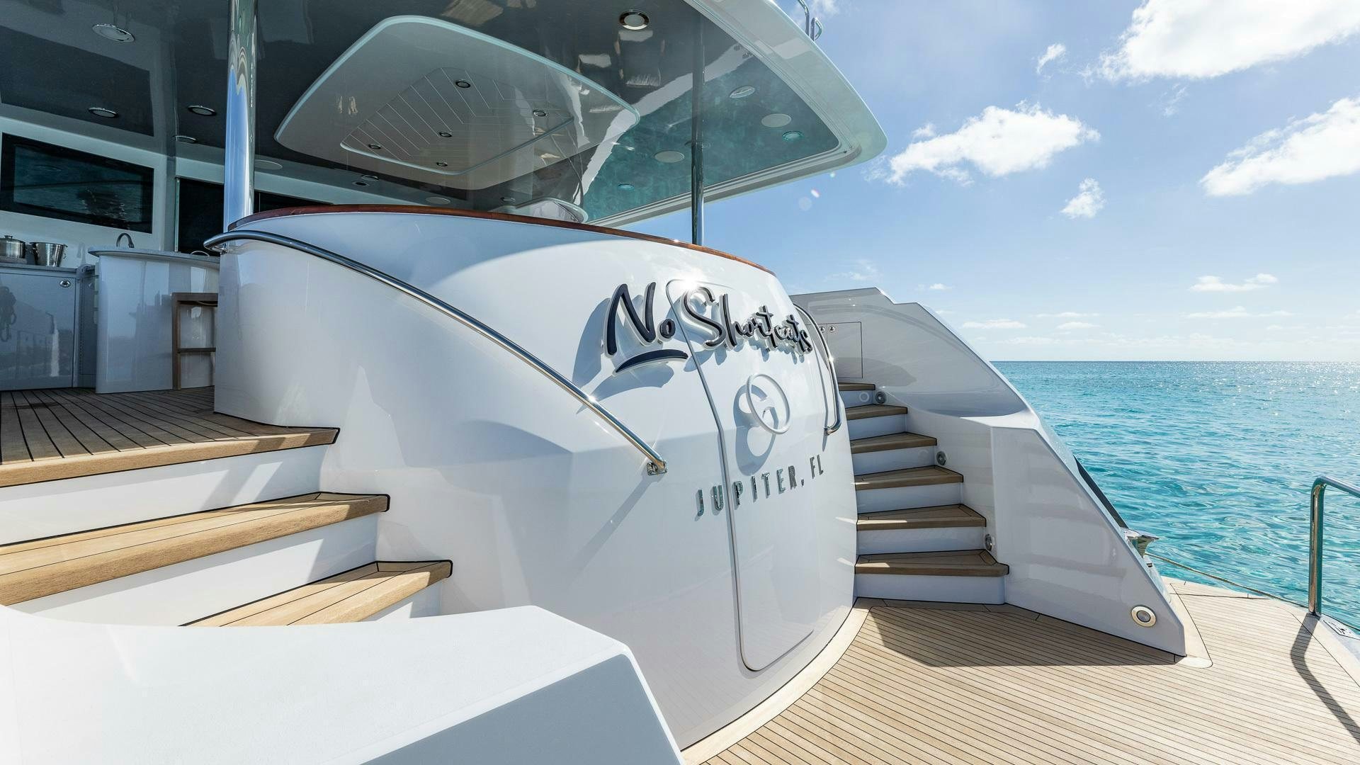 a boat on the water aboard NO SHORTCUTS Yacht for Sale