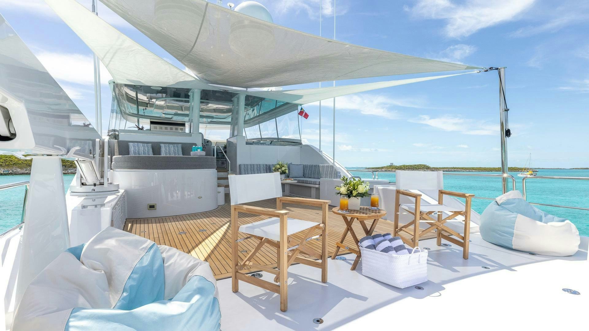 a boat on the water aboard NO SHORTCUTS Yacht for Sale