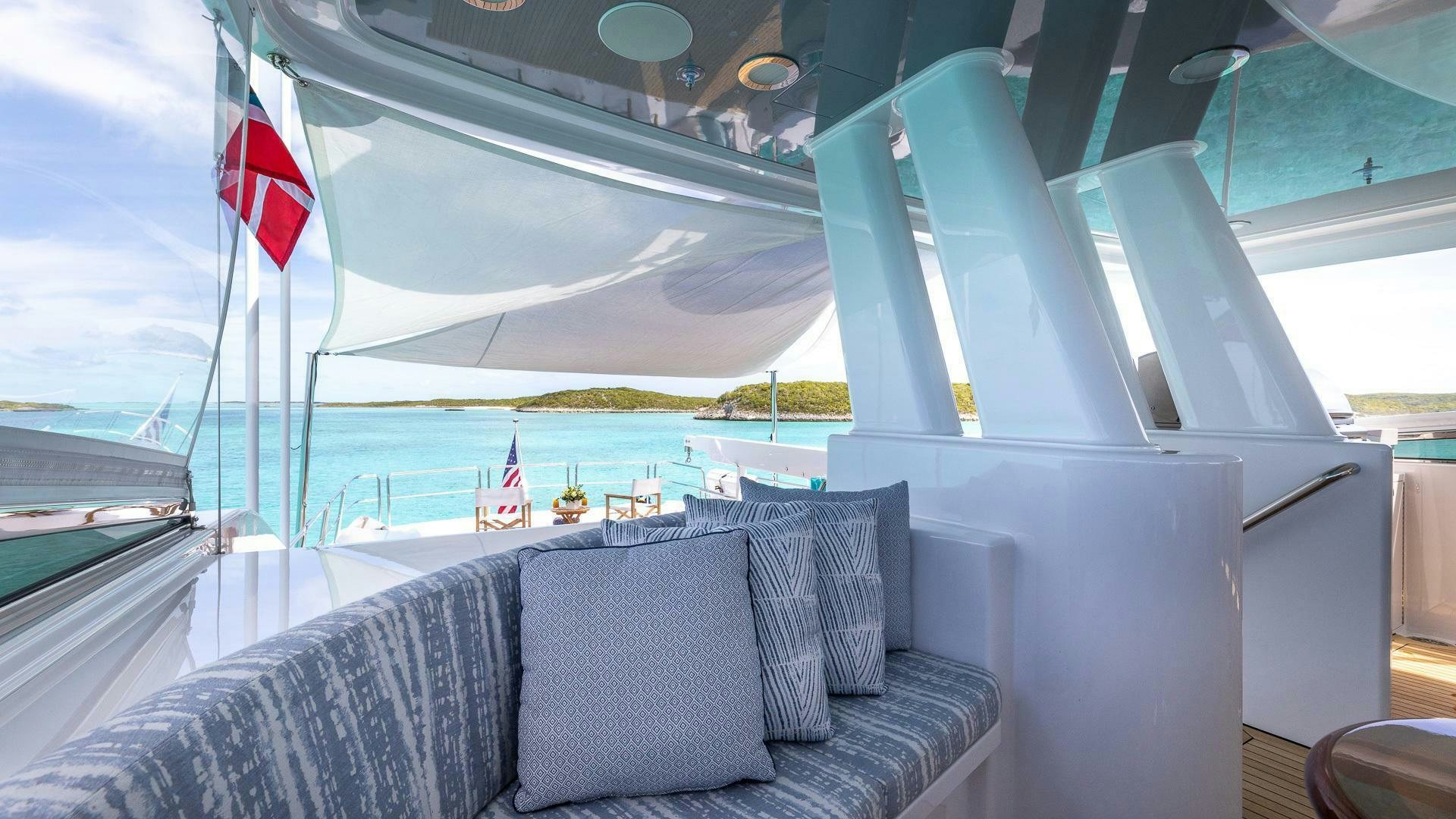 a boat on the water aboard NO SHORTCUTS Yacht for Sale