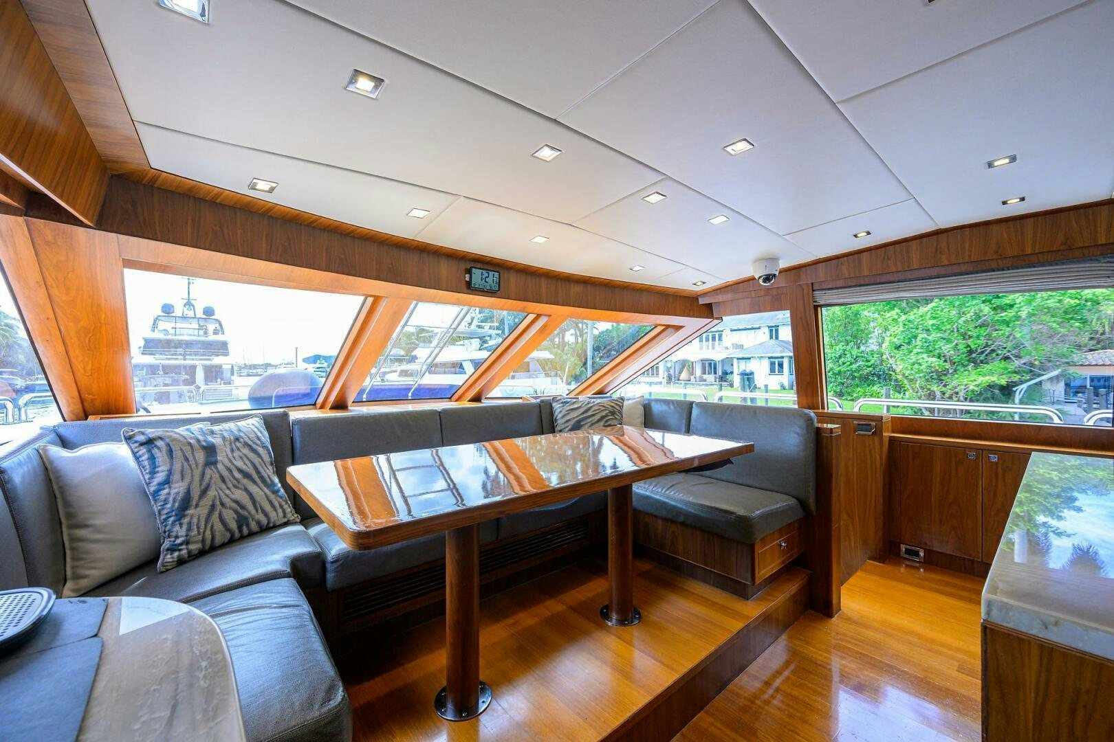 a room with a couch and a table aboard SECOND AMENDMENT Yacht for Sale