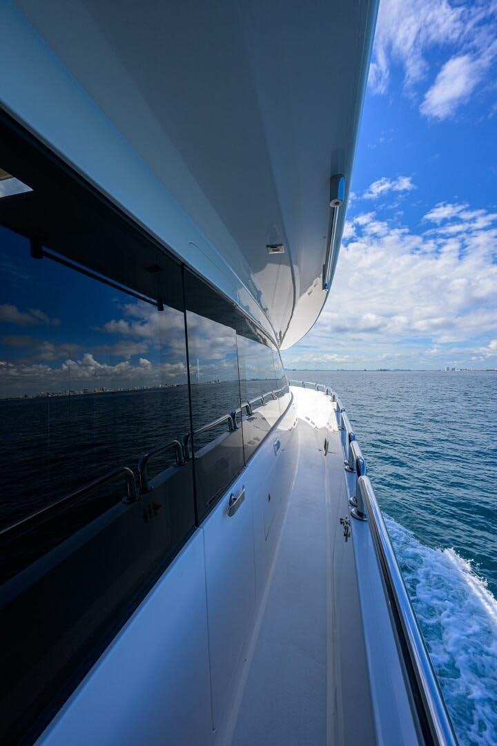 a boat on the water aboard SECOND AMENDMENT Yacht for Sale