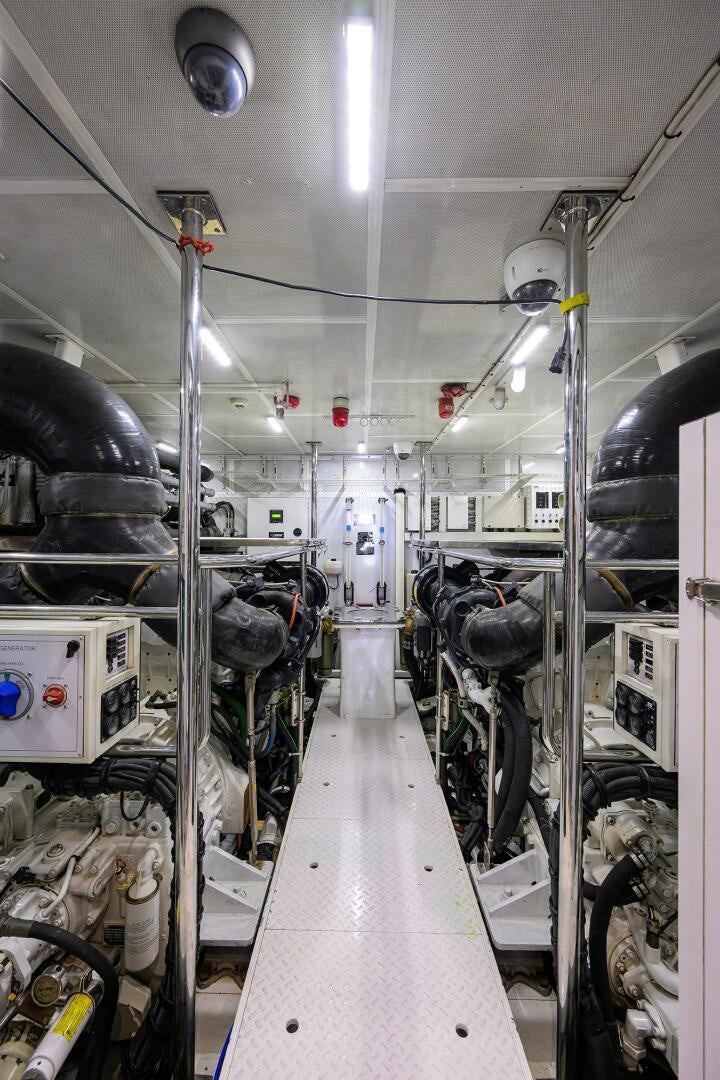 a room with machinery aboard SECOND AMENDMENT Yacht for Sale