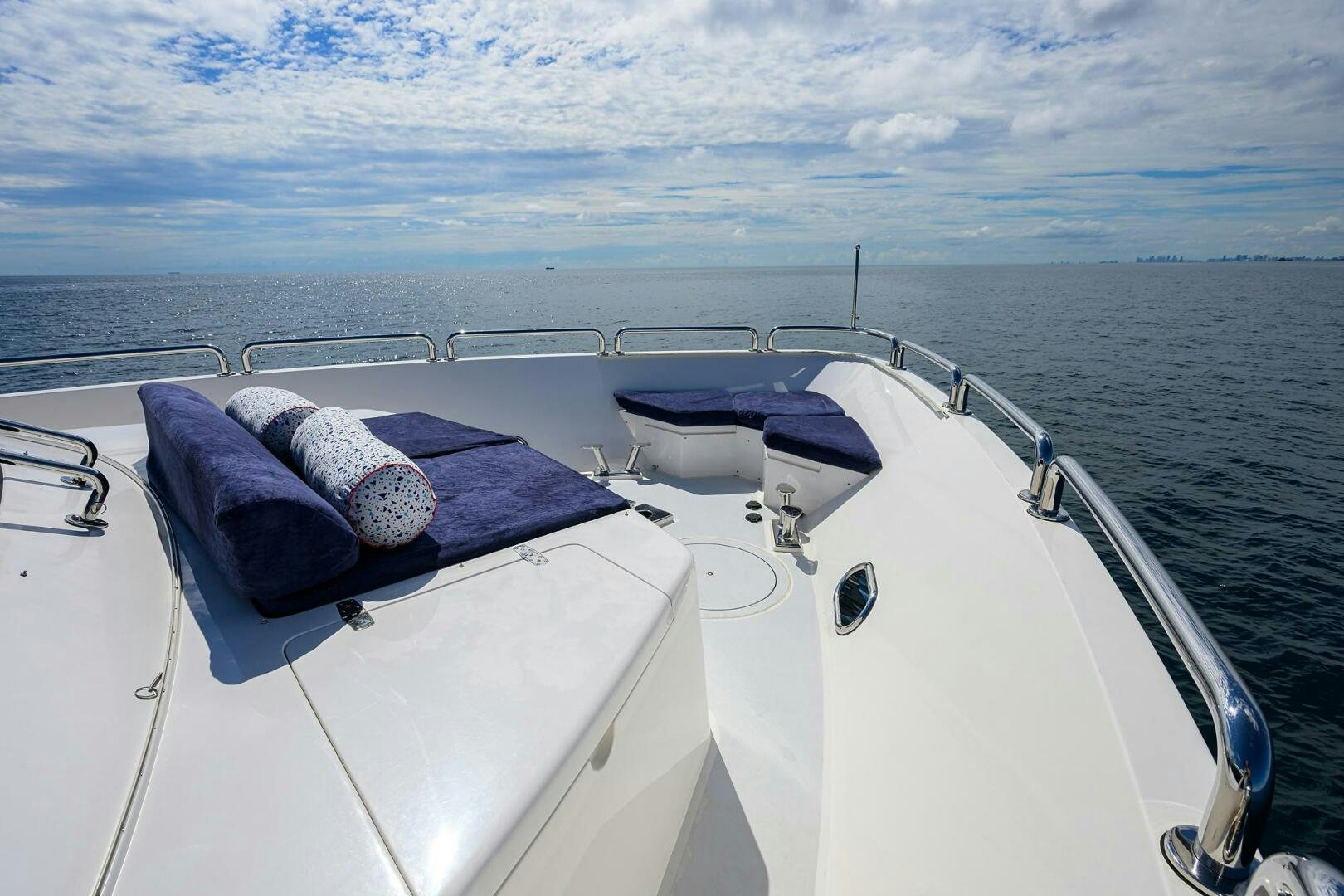 a boat with a towel on it aboard SECOND AMENDMENT Yacht for Sale