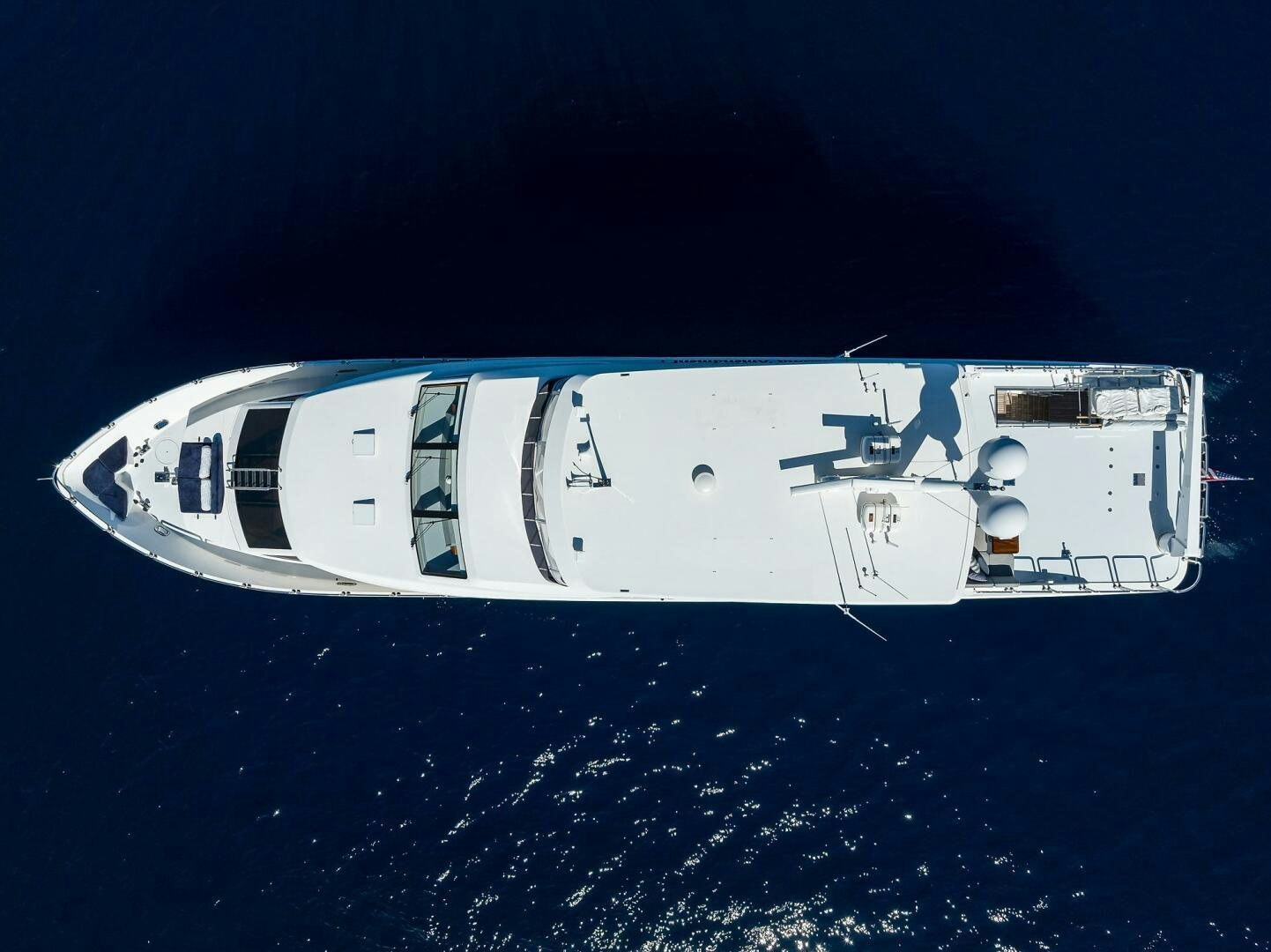 a space ship in outer space aboard SECOND AMENDMENT Yacht for Sale