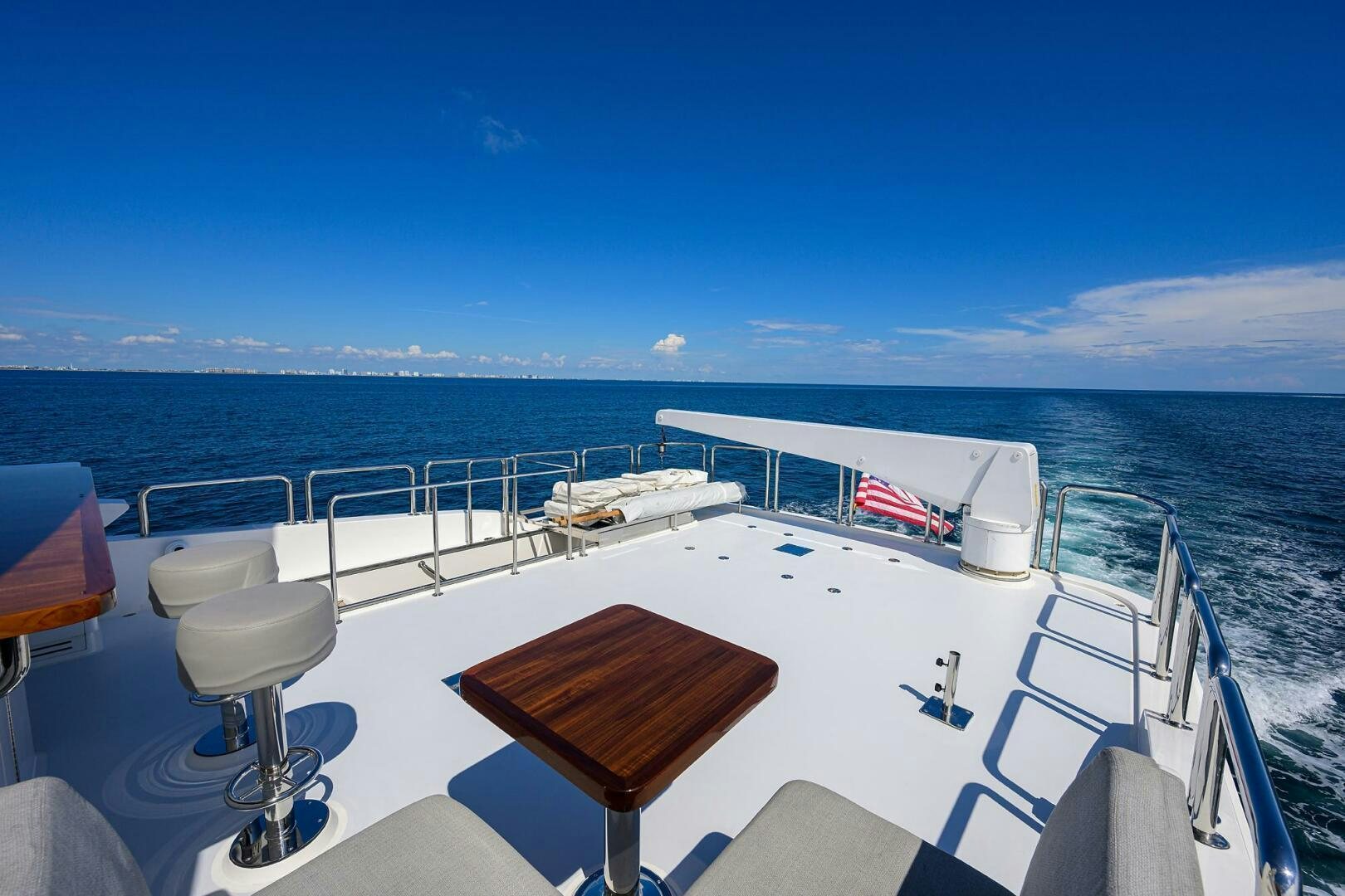a boat on the water aboard SECOND AMENDMENT Yacht for Sale