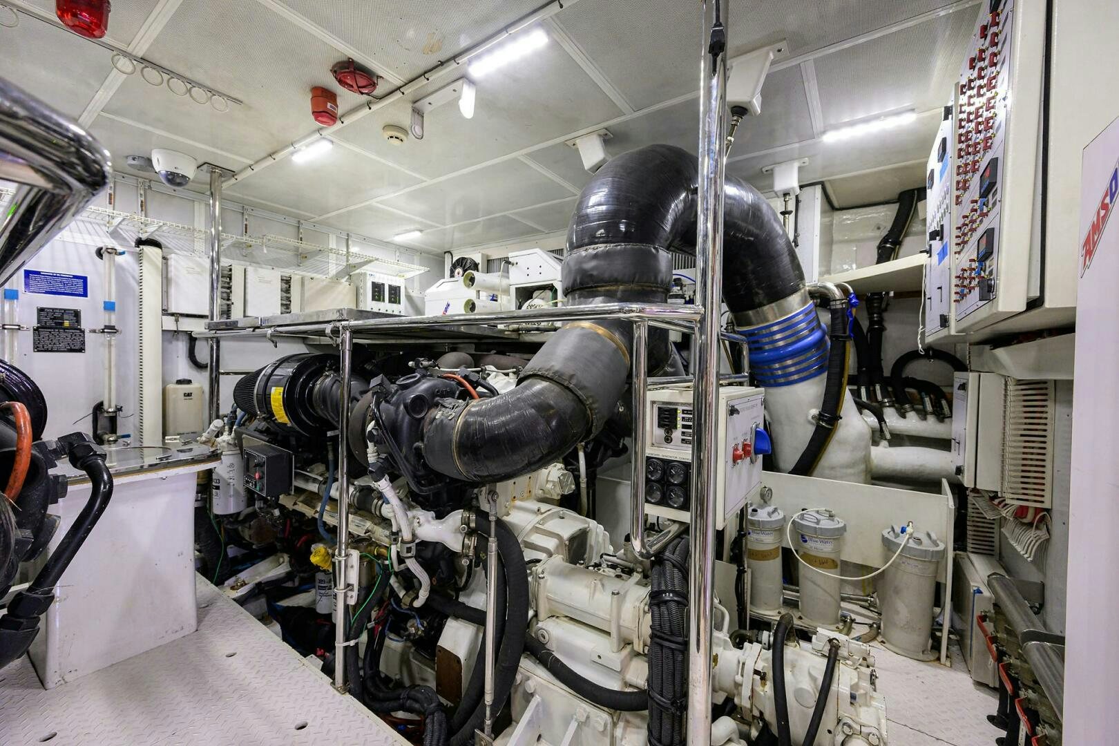 a machine in a factory aboard SECOND AMENDMENT Yacht for Sale