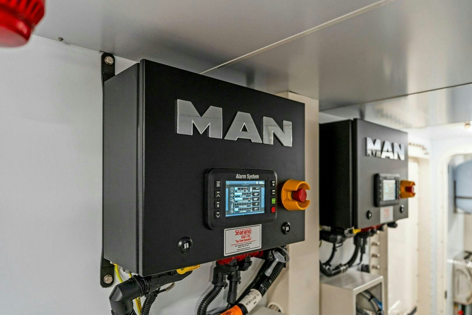 a machine with a screen aboard FAMILIA Yacht for Sale