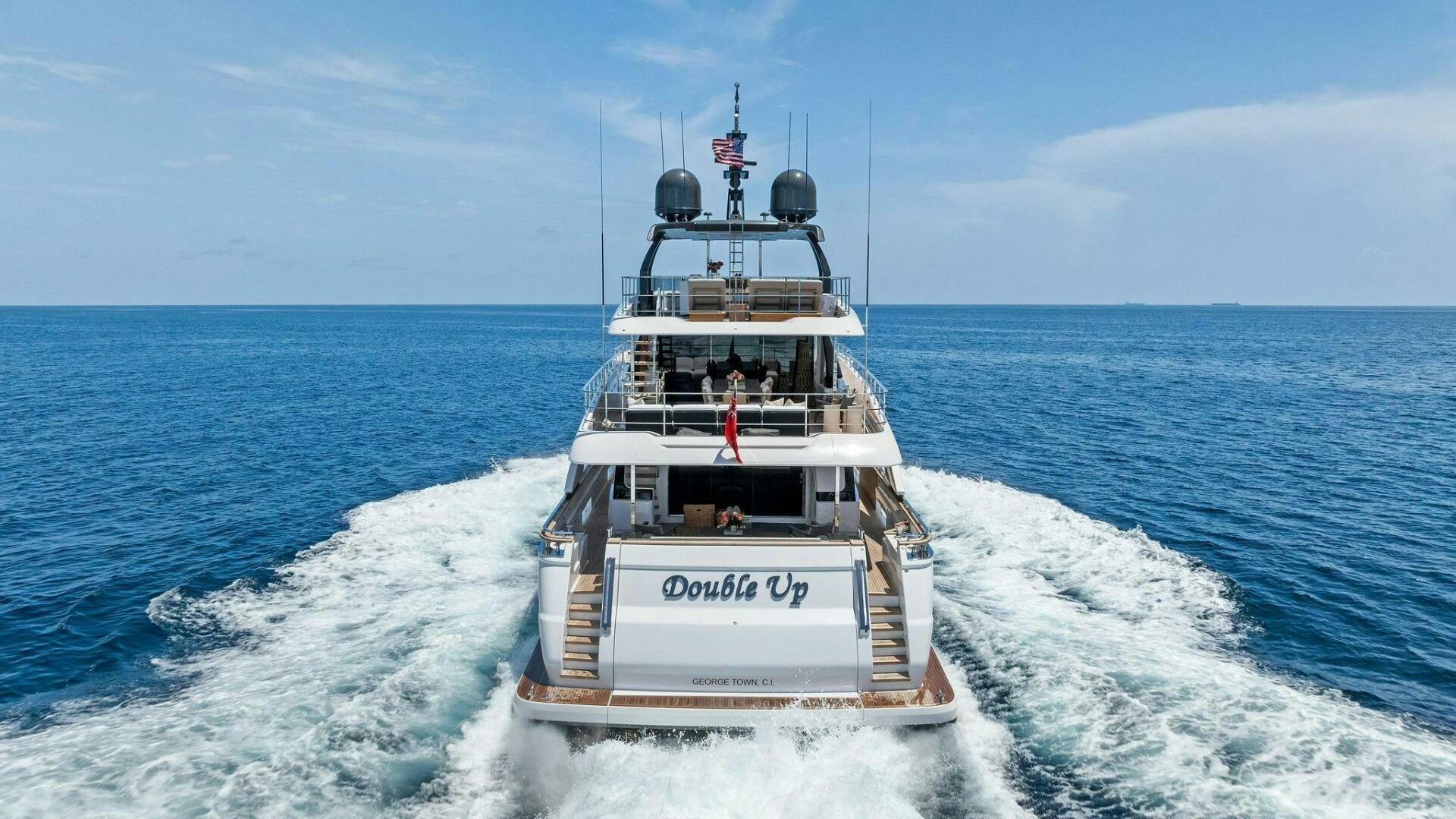 a boat on the water aboard FAMILIA Yacht for Sale