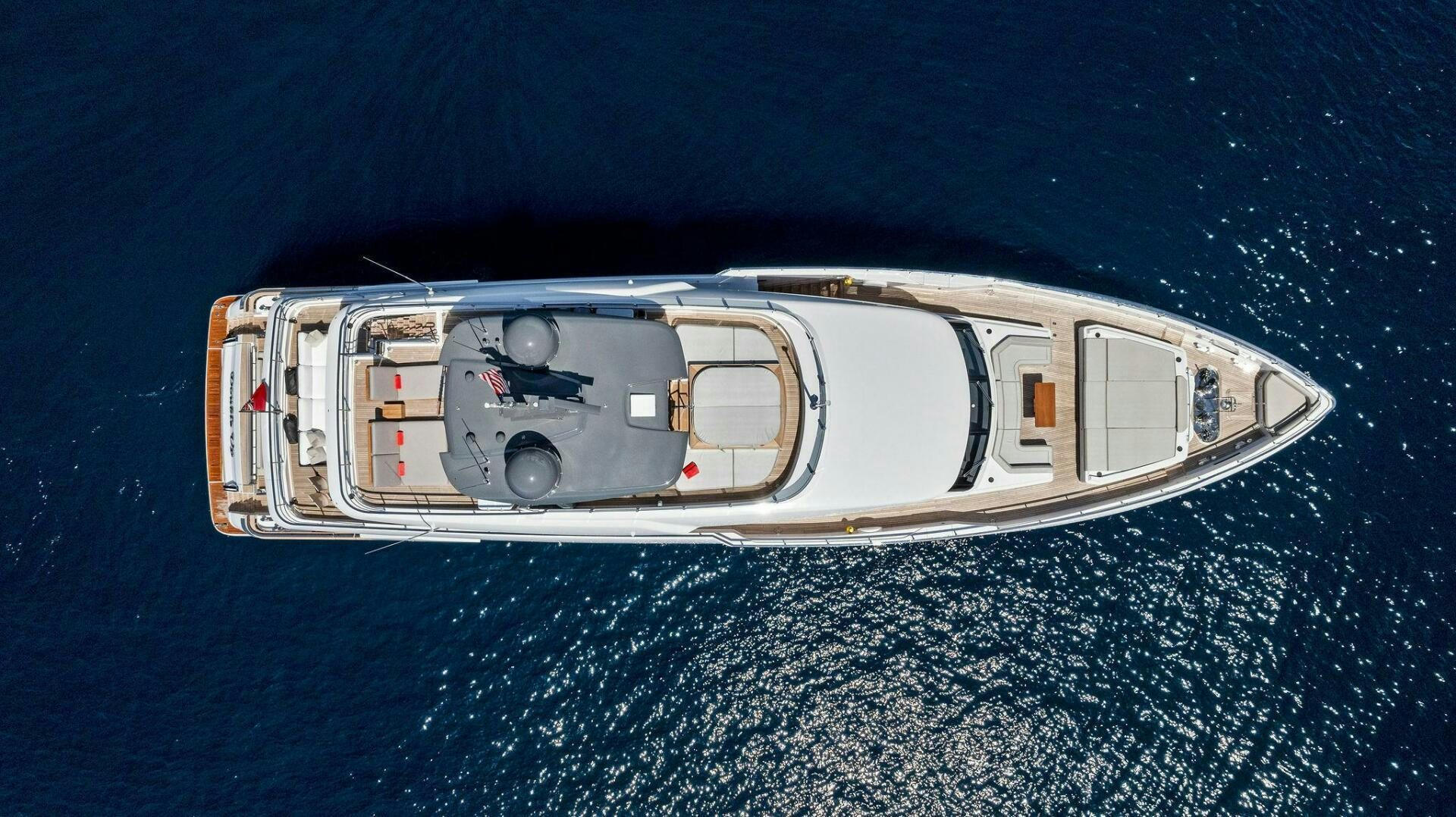 a space ship in the ocean aboard FAMILIA Yacht for Sale