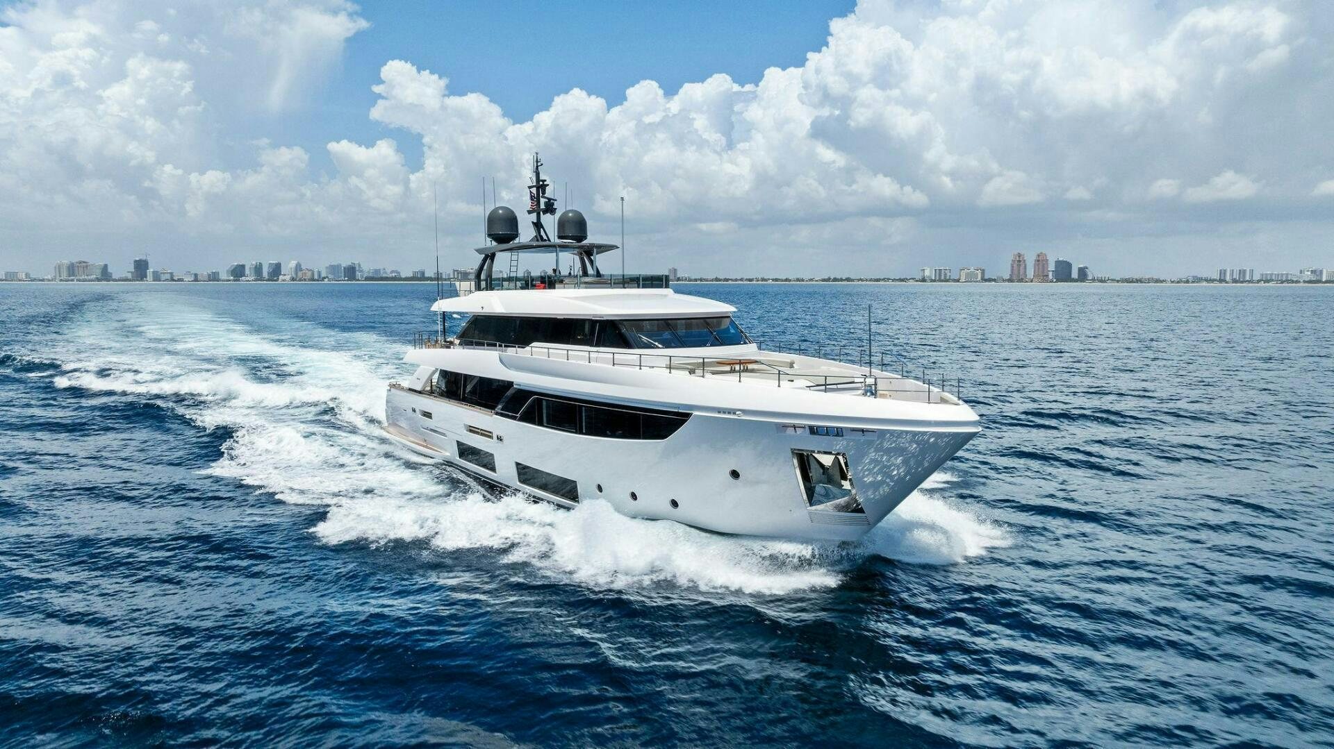a boat on the water aboard DOUBLE UP Yacht for Sale