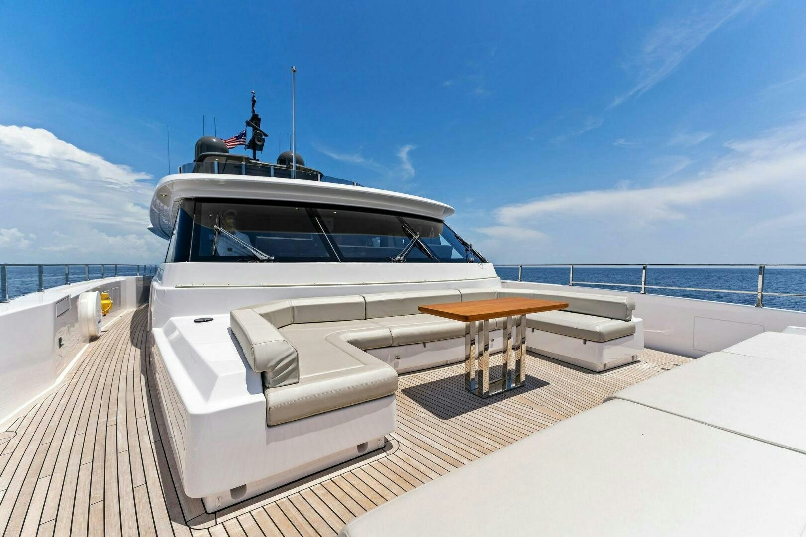 a boat on a dock aboard FAMILIA Yacht for Sale