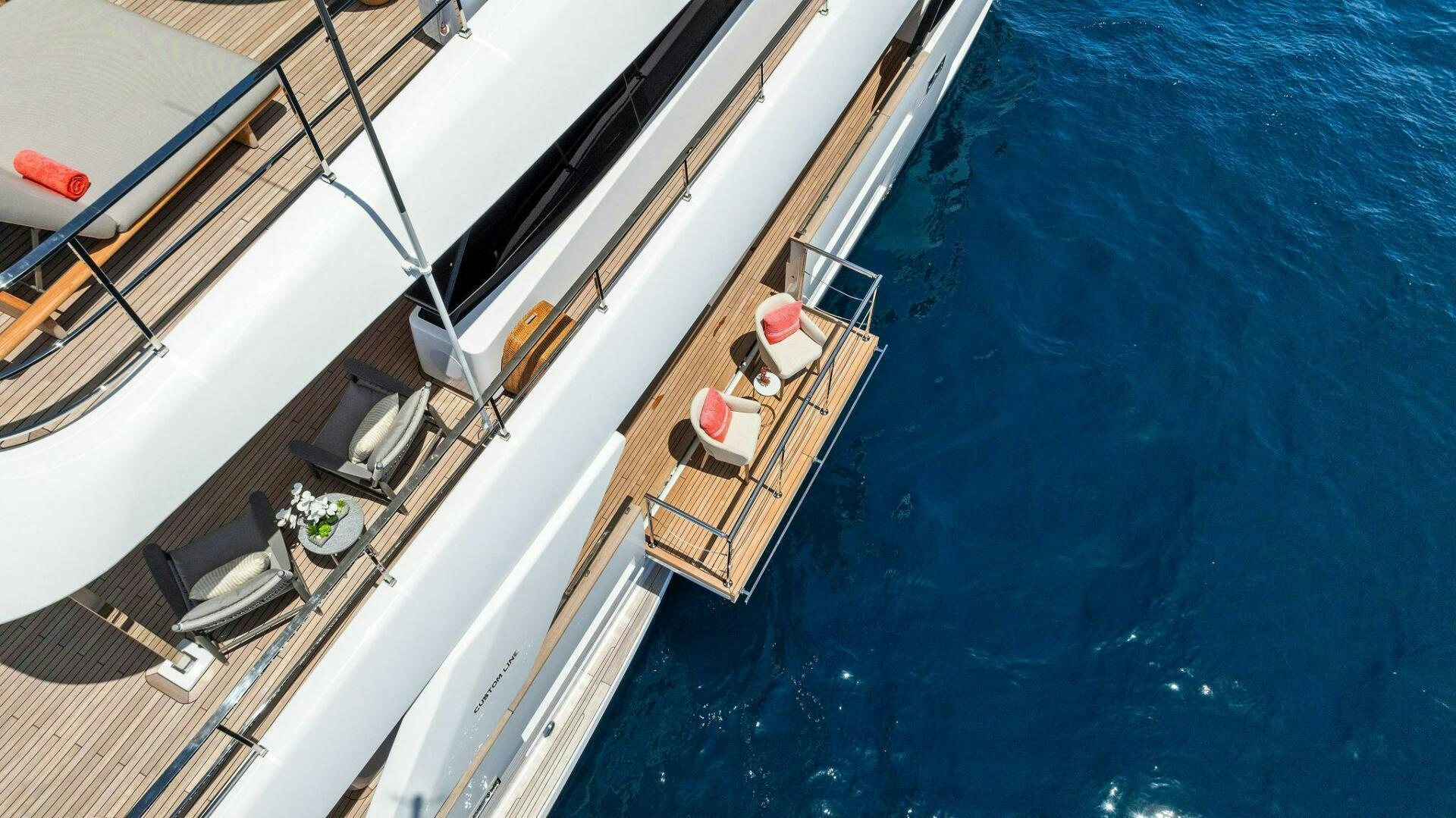 a boat on the water aboard FAMILIA Yacht for Sale